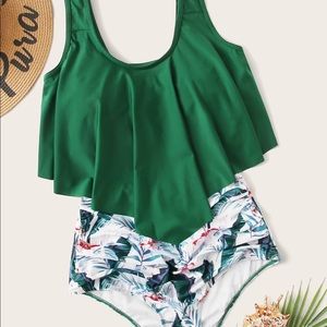 Leaf Print Tankini